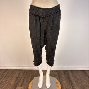 ❤️ Staring at Stars Black Smocked Bottoms | Boho Chic Lagenlook Aesthetic L